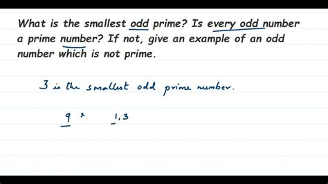 the smallest odd prime number is|Odd Prime .